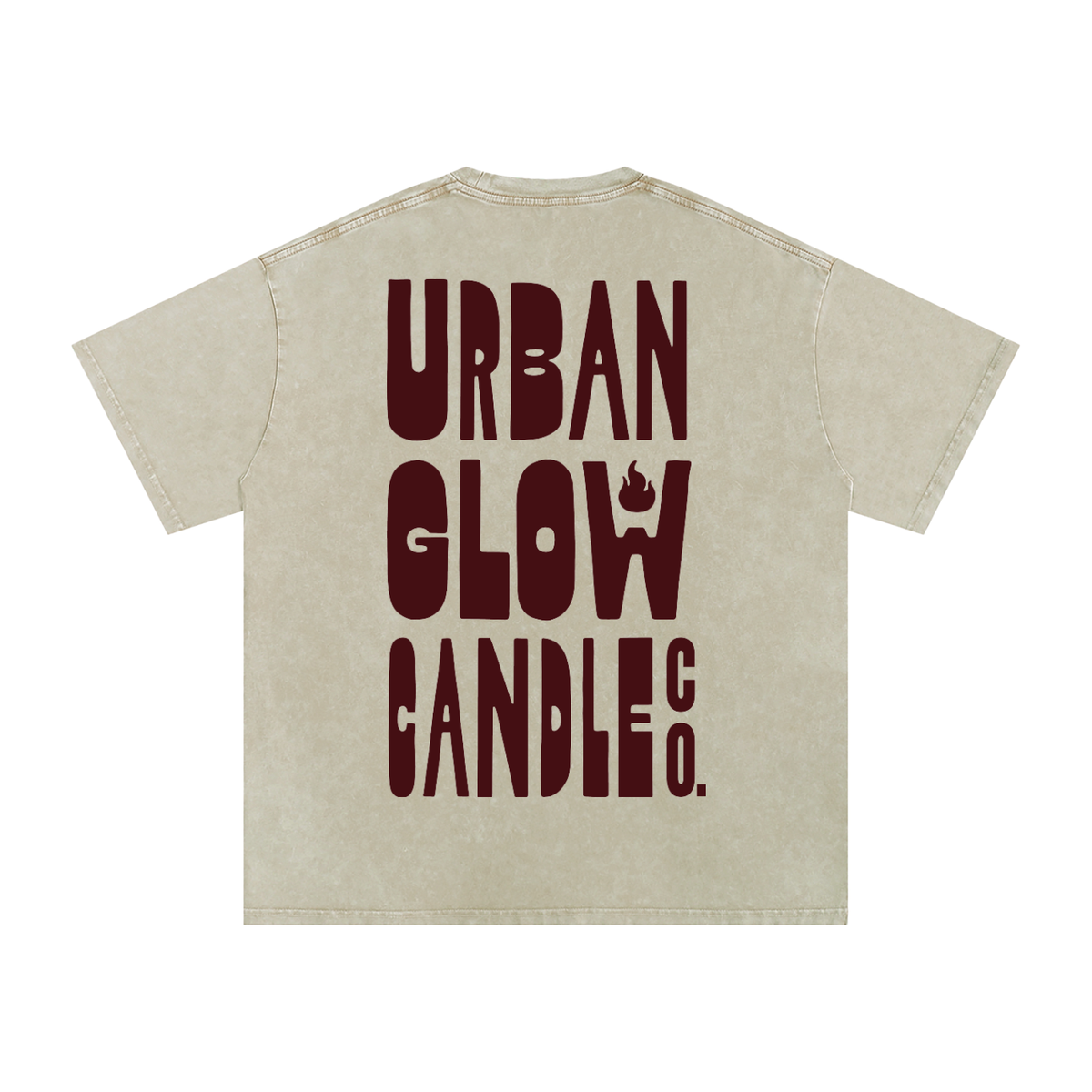 Urban Glow Signature Oversized Graphic Tee | Vintage Wash