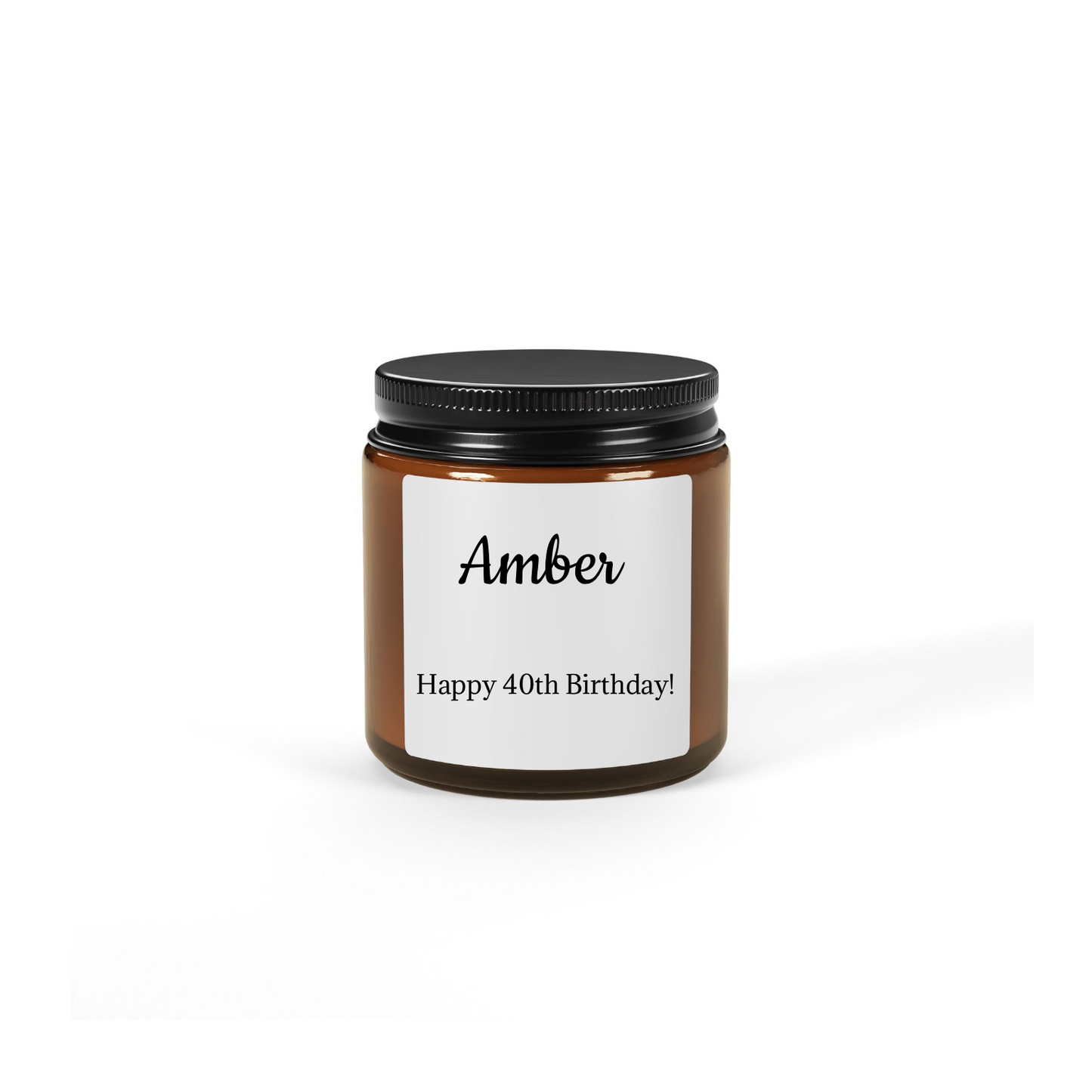 Scented Soy Candle, Eco-Friendly Amber Jar Candle, Home Decor, Aromatherapy Gift, Relaxing Candle, Multi-Size Options