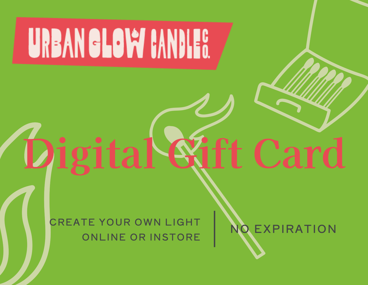 Digital Gift Card – Urban Glow Candle Co.