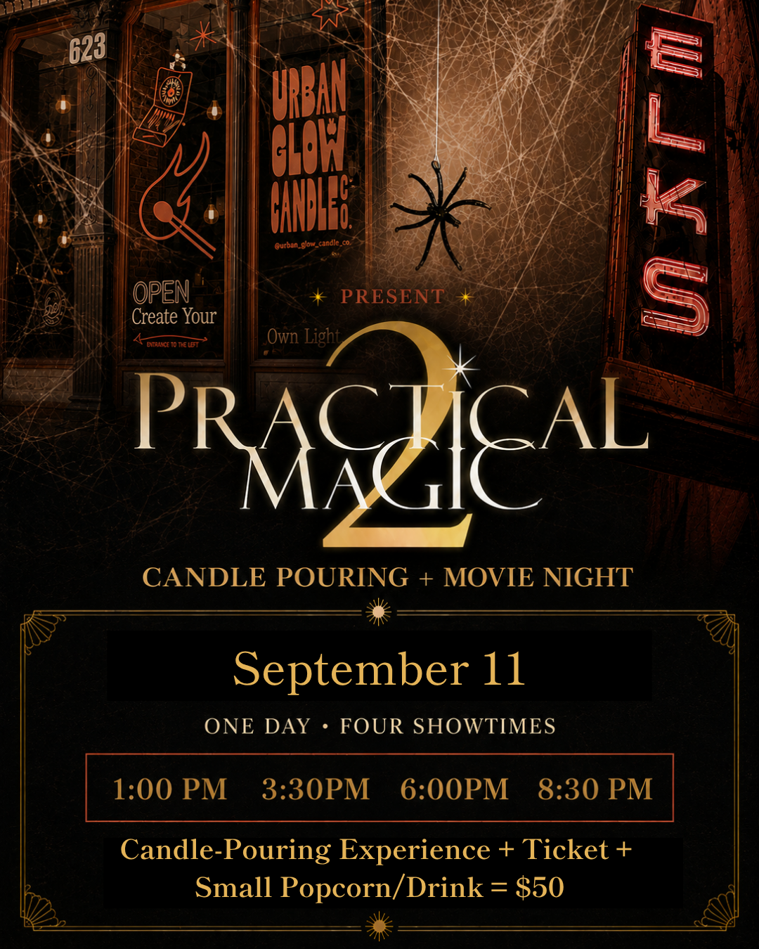 Practical Magic 2 Candle Pouring + Movie Night