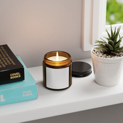 Scented Soy Candle, Eco-Friendly Amber Jar Candle, Home Decor, Aromatherapy Gift, Relaxing Candle, Multi-Size Options