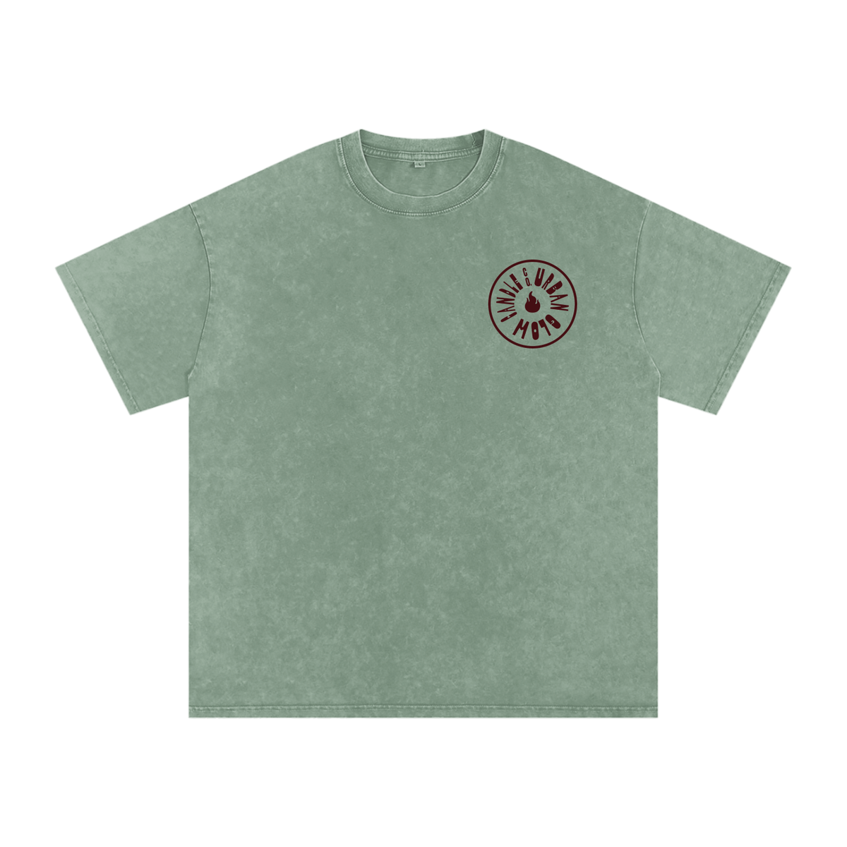 Urban Glow Signature Oversized Graphic Tee | Vintage Wash