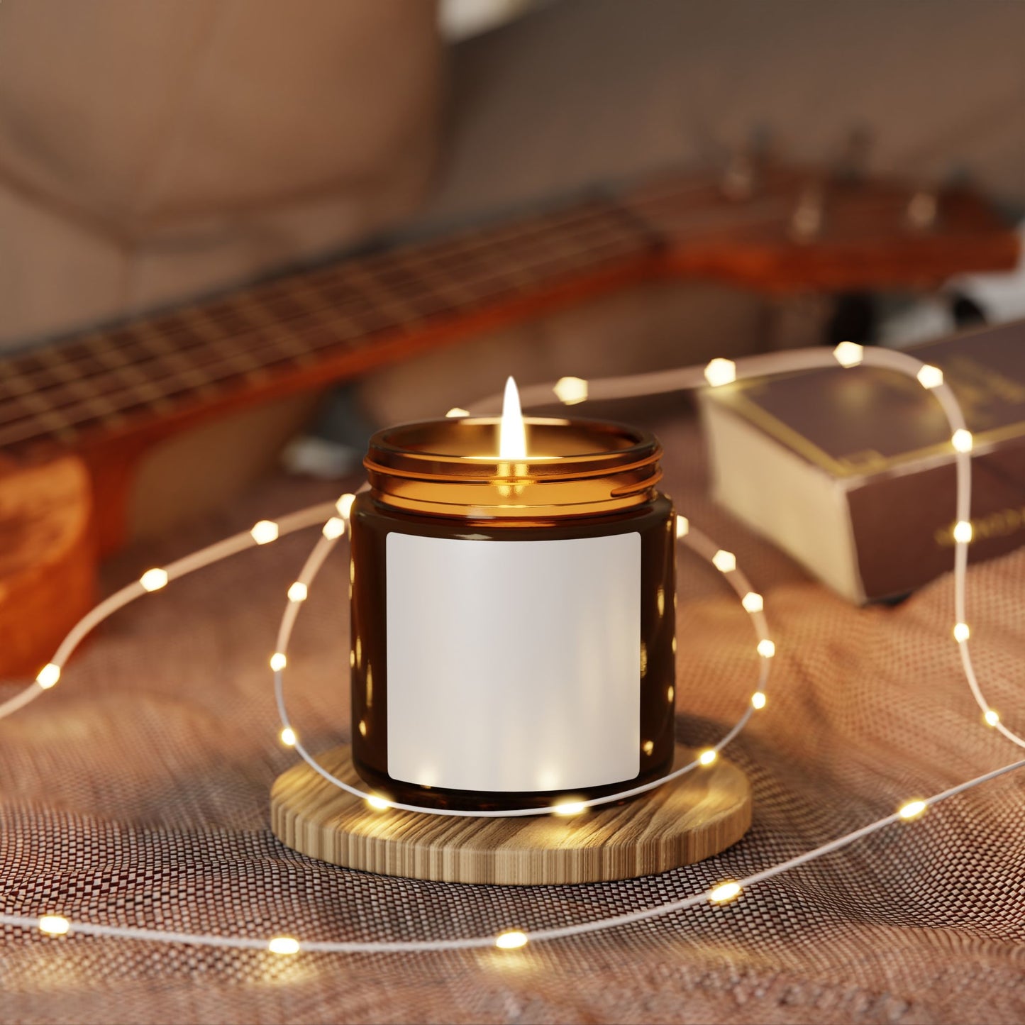 Scented Soy Candle, Eco-Friendly Amber Jar Candle, Home Decor, Aromatherapy Gift, Relaxing Candle, Multi-Size Options