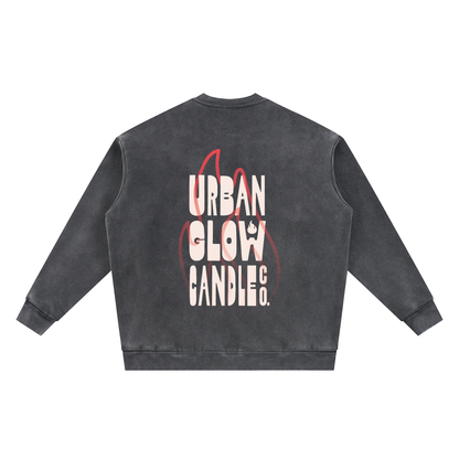 Vintage Washed Fleece Baseball Jacket