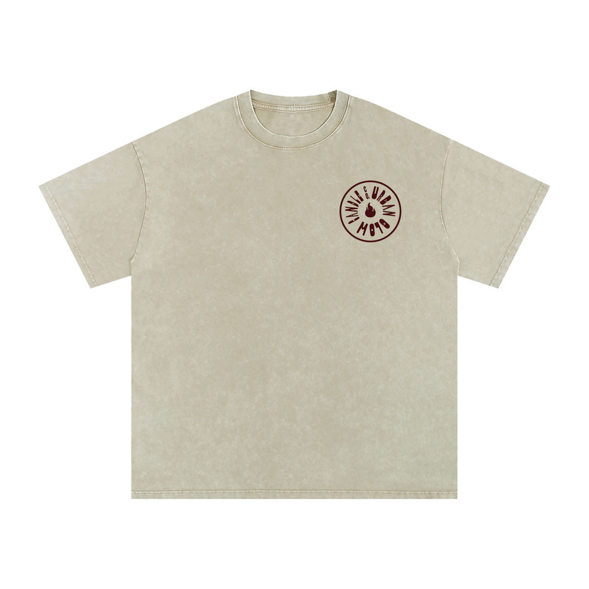 Urban Glow Signature Oversized Graphic Tee | Vintage Wash
