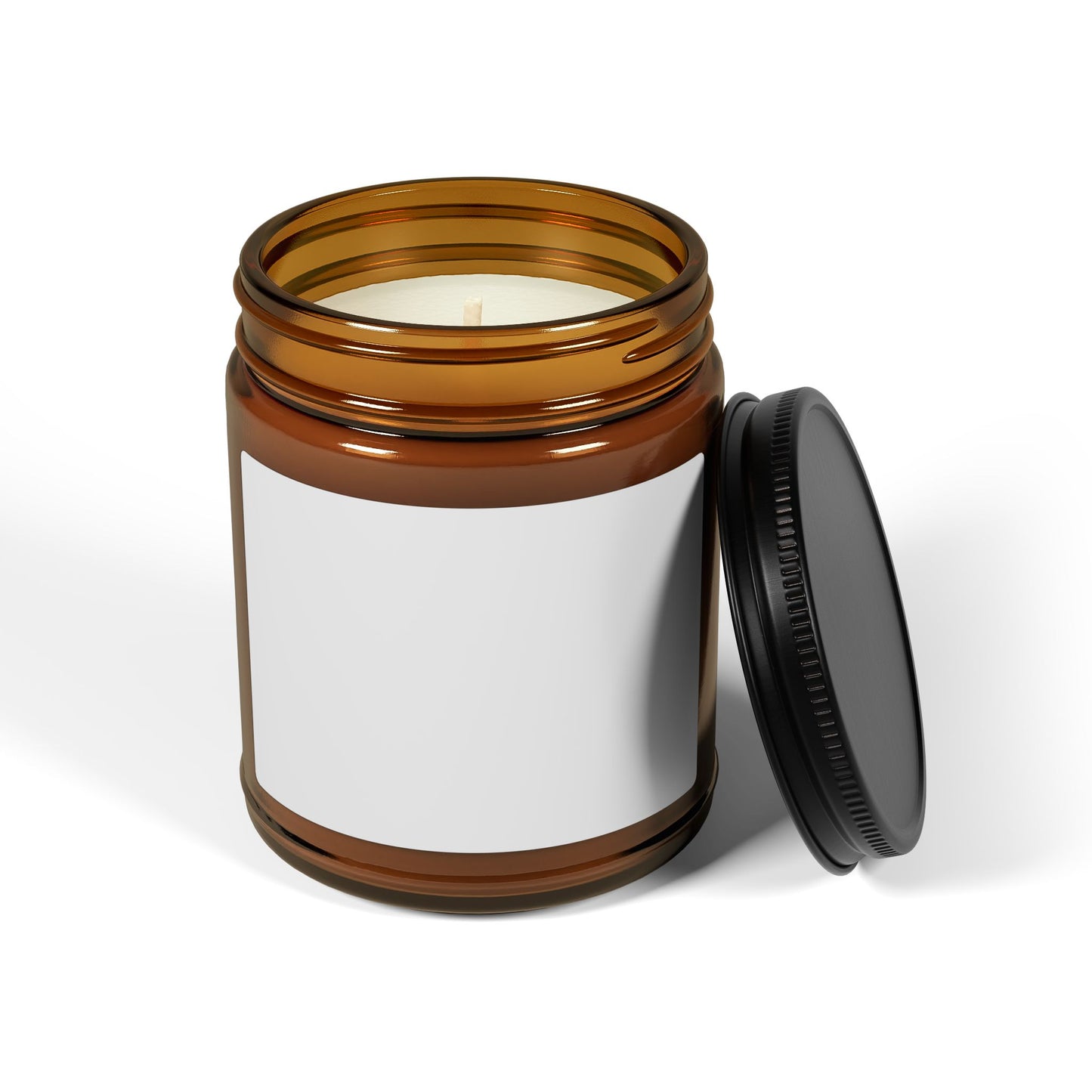 Scented Soy Candle, Eco-Friendly Amber Jar Candle, Home Decor, Aromatherapy Gift, Relaxing Candle, Multi-Size Options