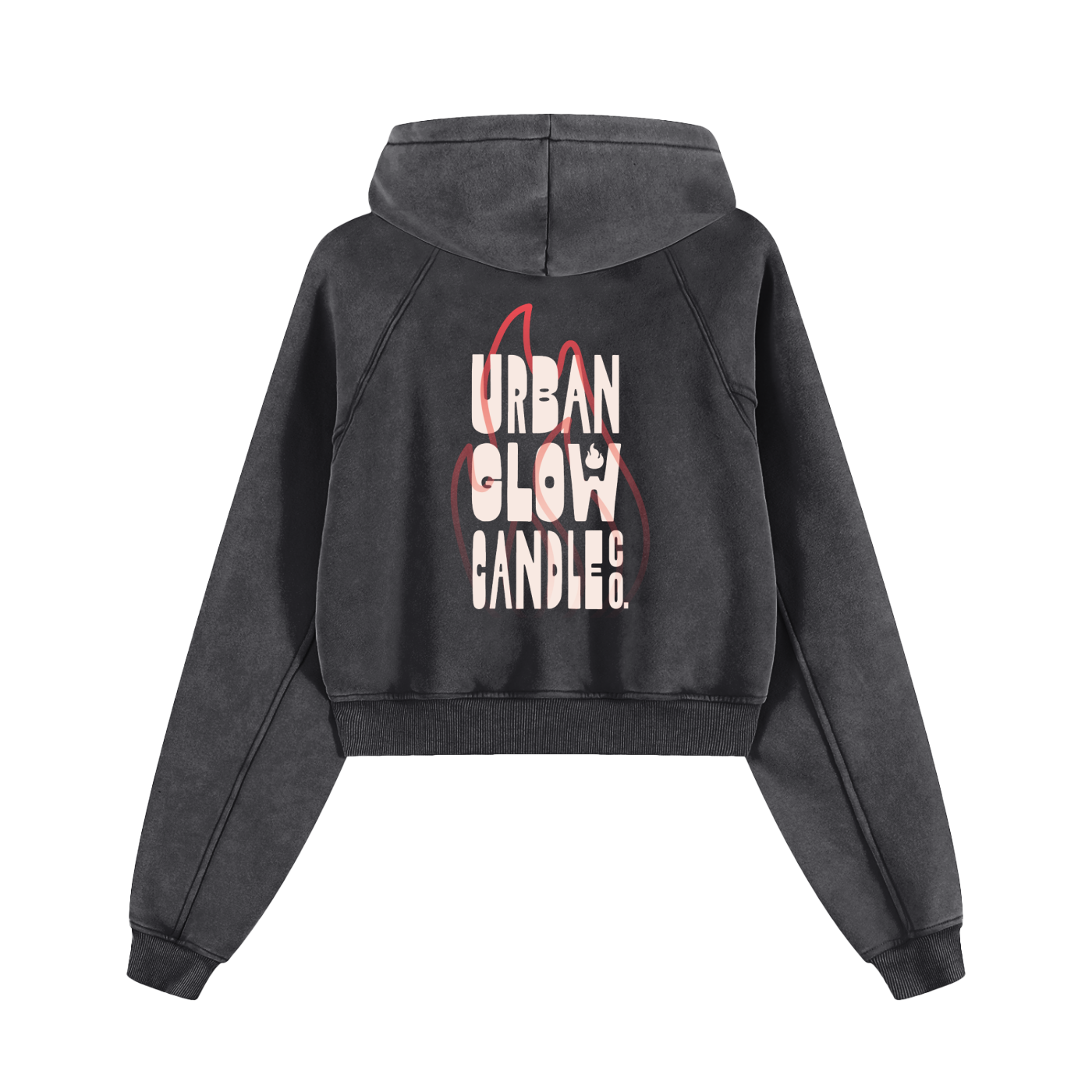 UG Flame Cropped Hoodie