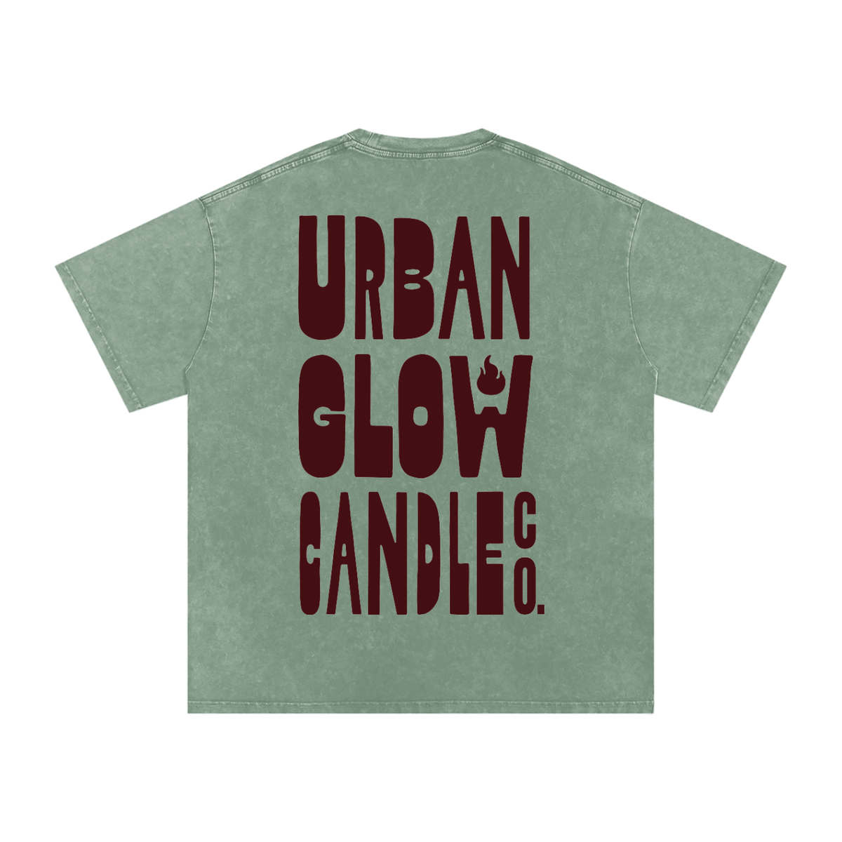 Urban Glow Signature Oversized Graphic Tee | Vintage Wash