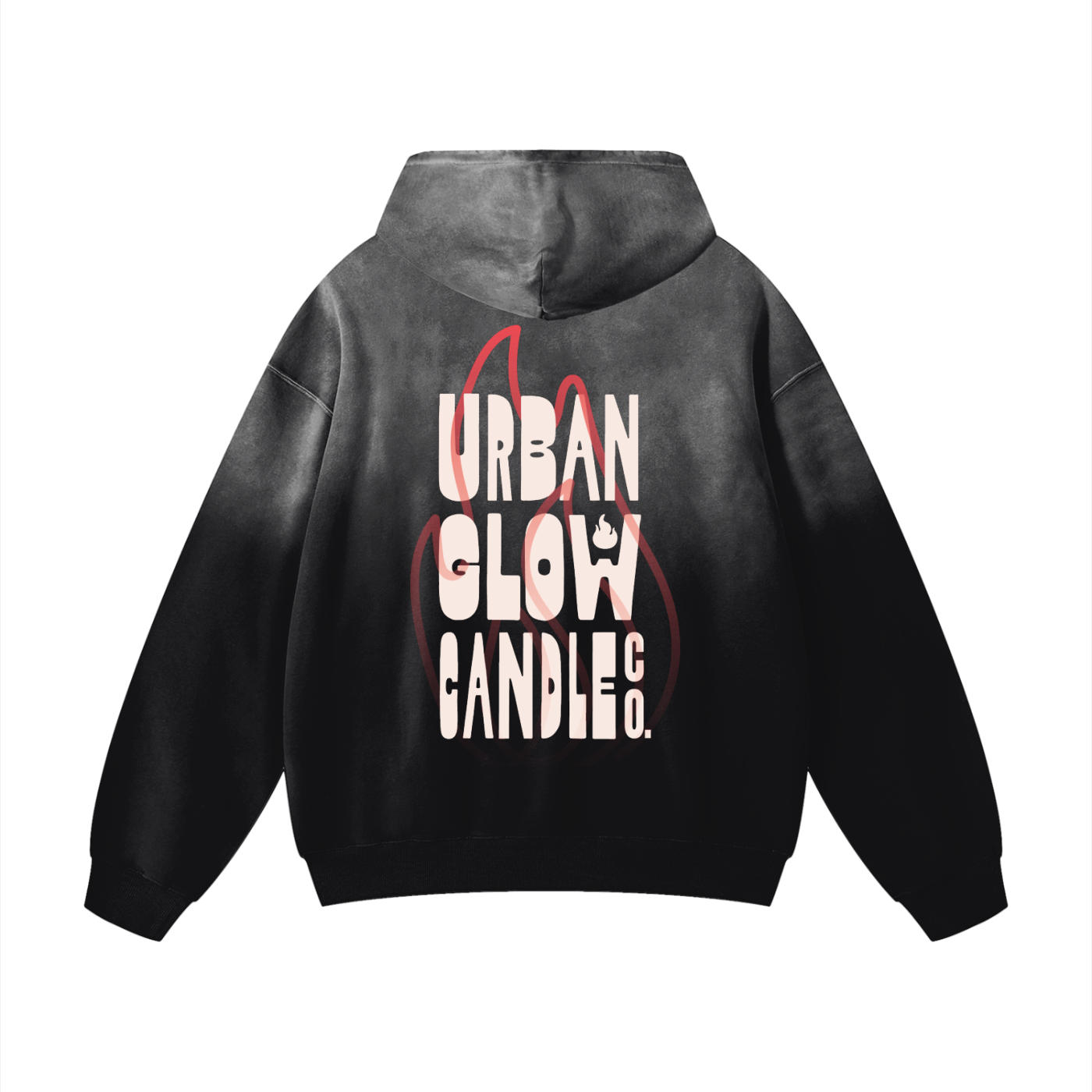 UG Flame - Heavyweight Sunfade Oversized Hoodie