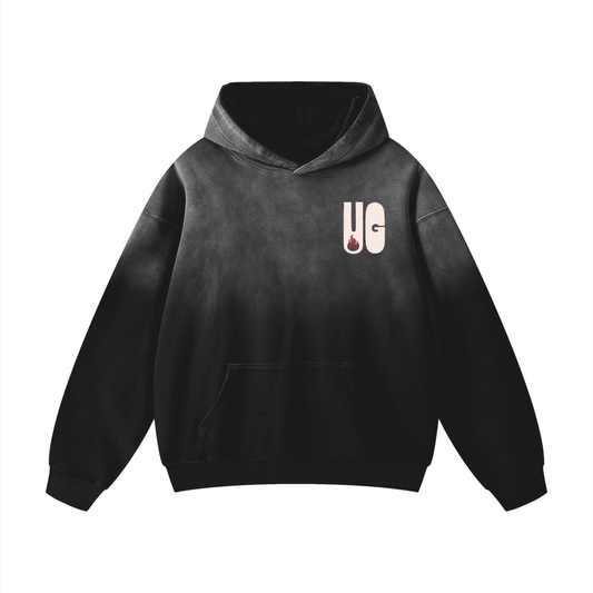 UG Flame - Heavyweight Sunfade Oversized Hoodie